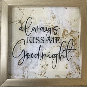 Always Kiss Me Goodnight Wallart